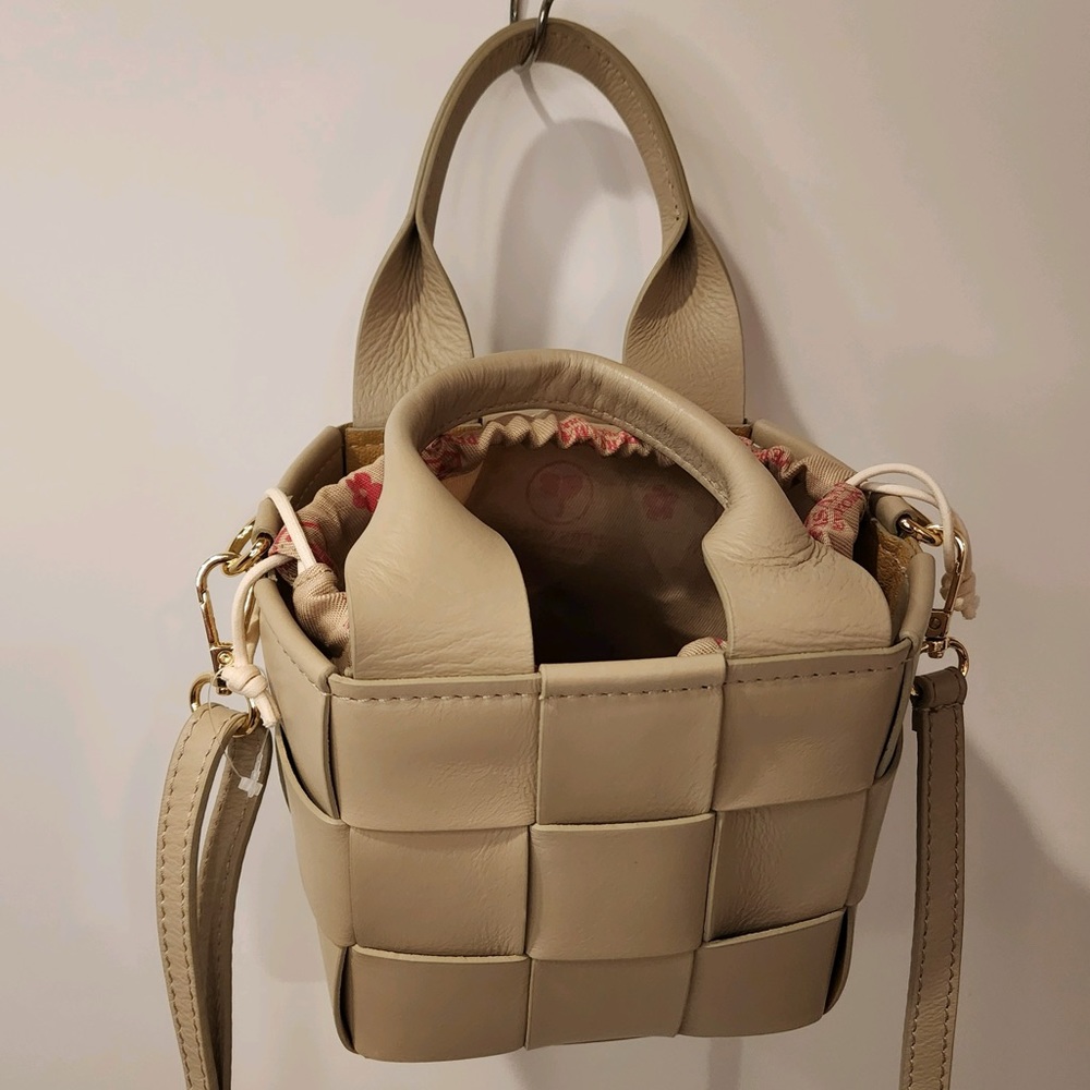 Persaman New York Italy Made Selma Genuine Leather Tiny Tote/Shoulder Bag NWOT - Picture 3 of 16